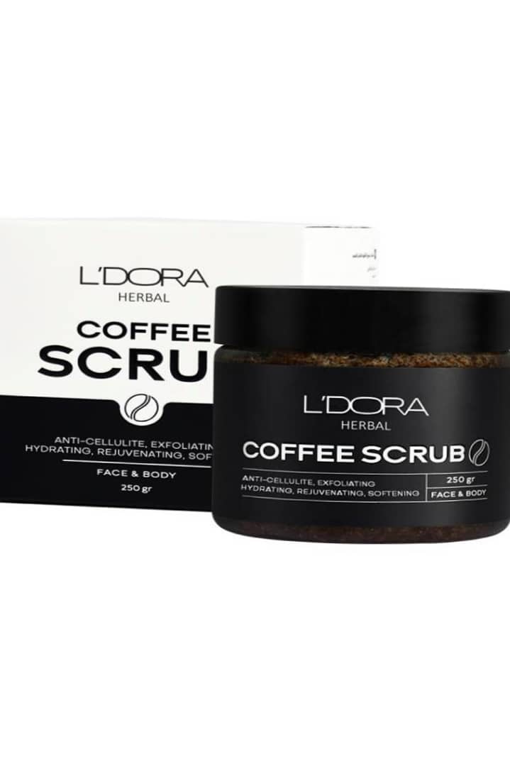اسکراب قهوه صورت و بدن لدورا هربال