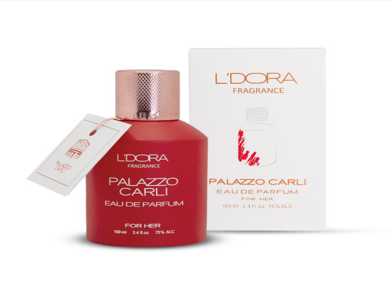 ادوپرفیوم زنانه لدورا مدل PALAZZO CARLI فرگرنس 100 میلی‌لیتر