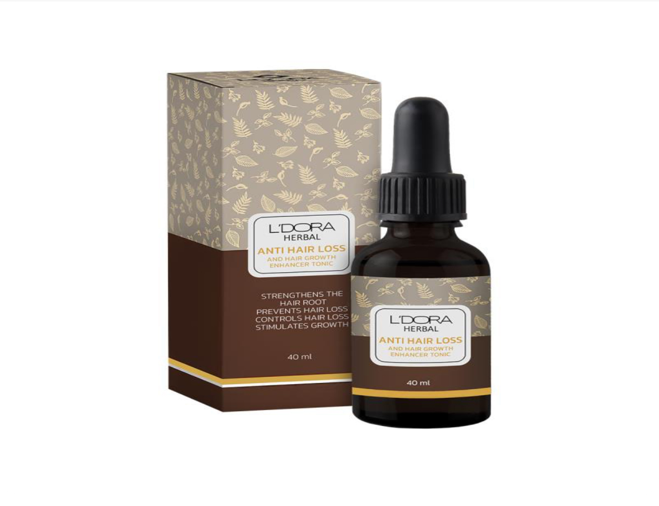 تونیک گیاهی تقویت کننده و ضدریزش موی سر لدورا هربال 40 میلی لیتر