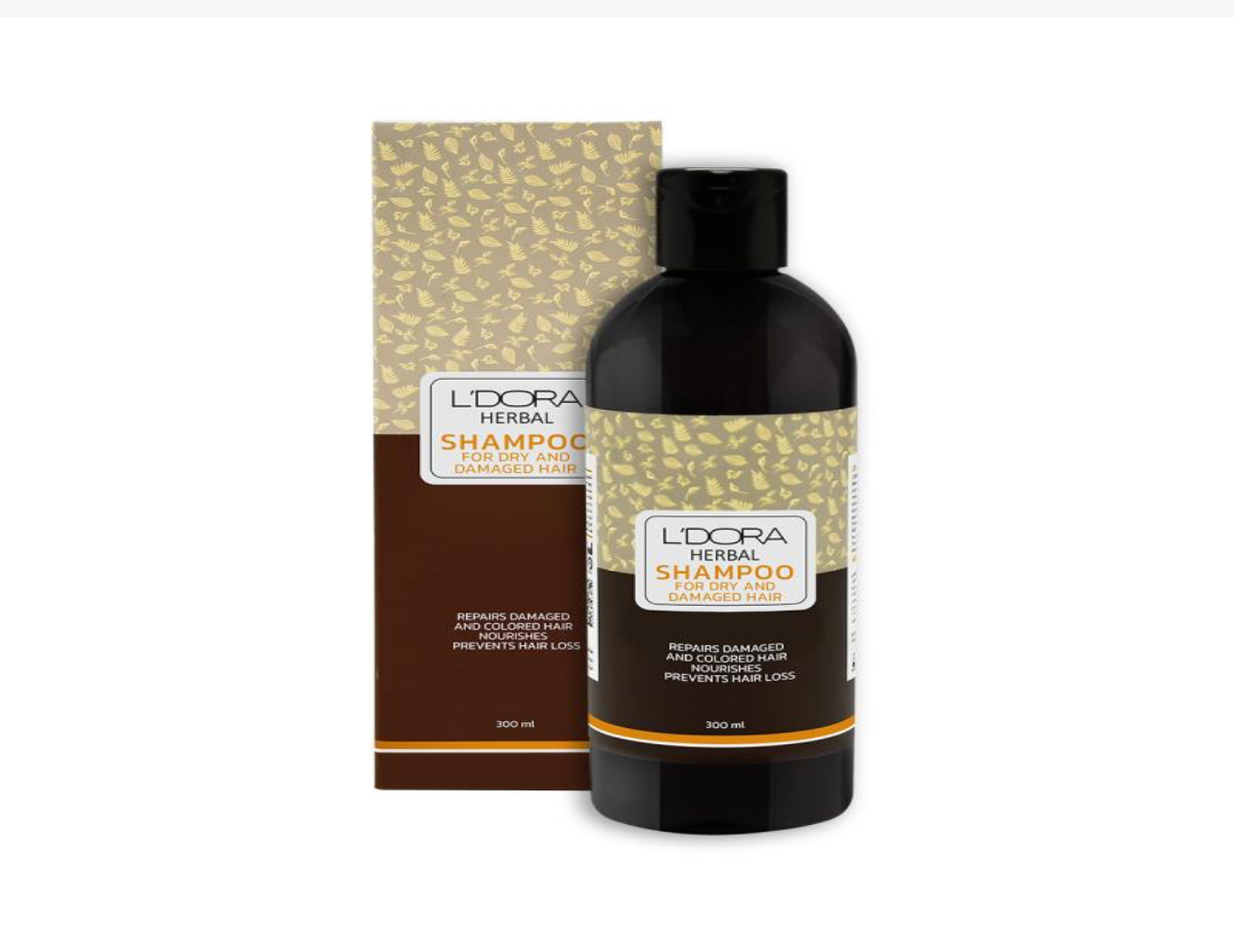شامپو گیاهی مناسب موهای خشک و آسیب دیده لدورا هربال 300 میلی‌لیتر