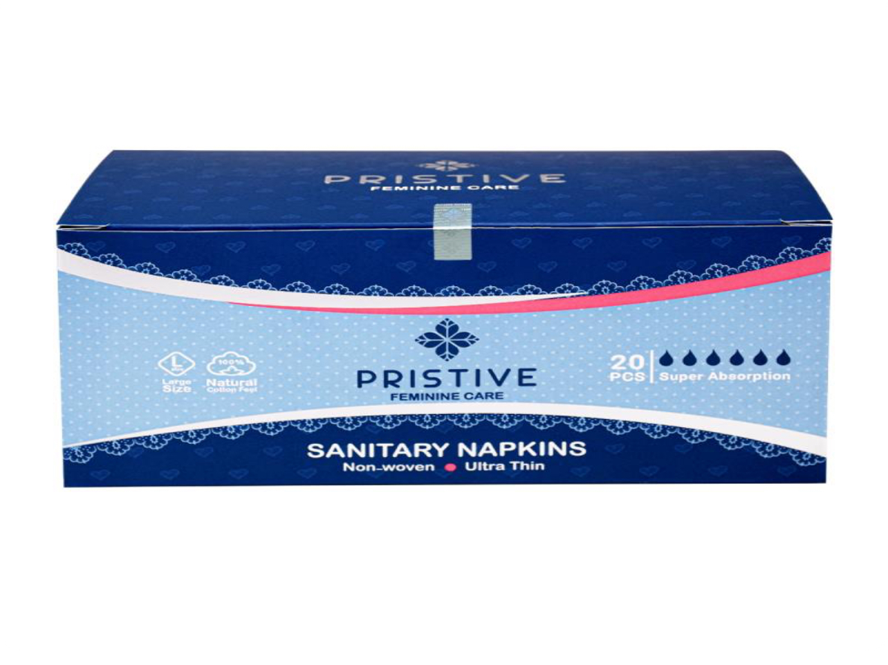 نوار بهداشتی خیلی نازک سایز بزرگ پریستیو 20 عددی